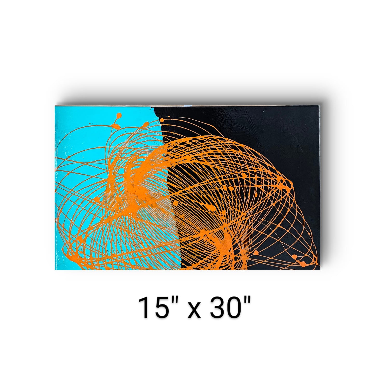 AA001B - Acrylic Painting by Artist Maria LaCour 15" x 30"