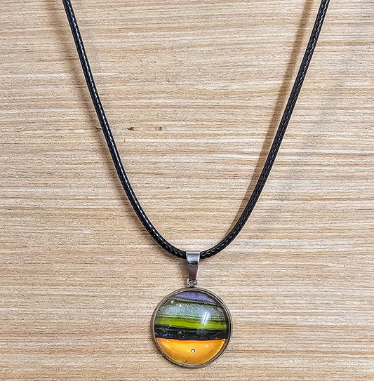 AA011 - Necklace Pendants 20mm Hand Painted Many Styles