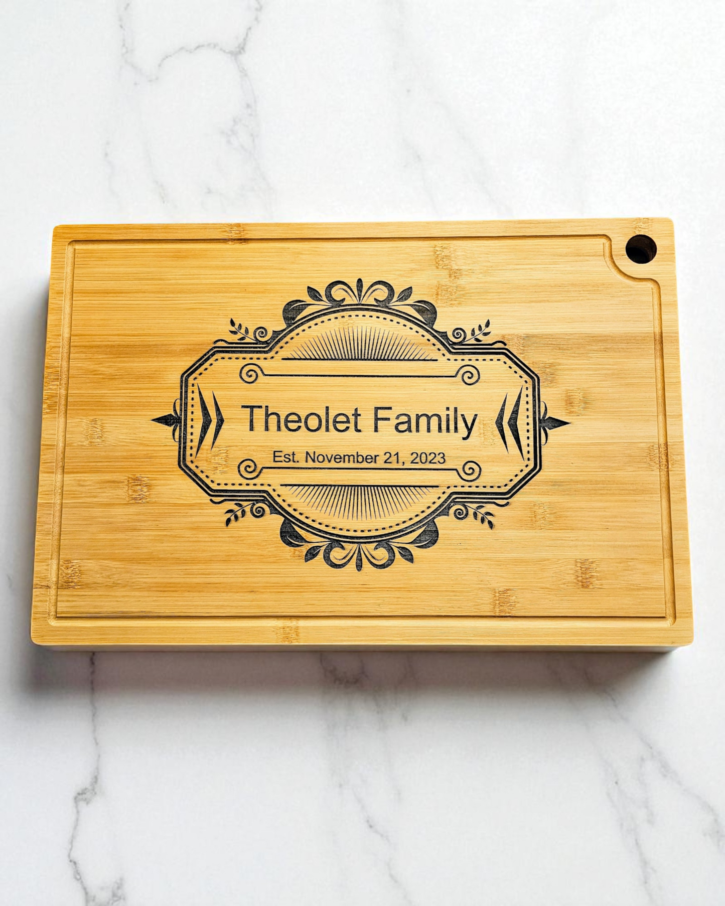 Cutting/Charcuterie Board Bamboo 12" x 18" x 3/4" Engravable Completely Customizable