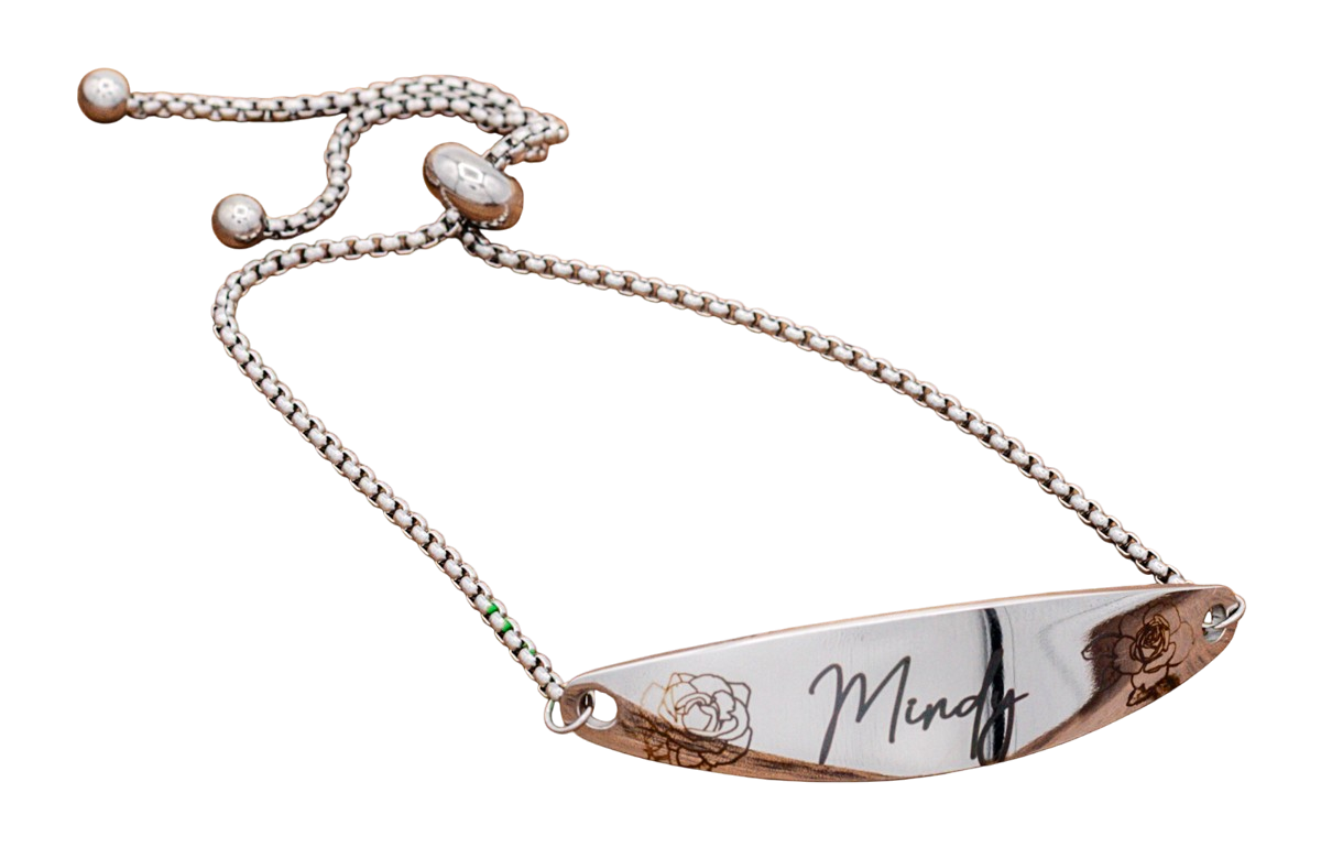 Bracelet, Bar Oblong Silver or Gold