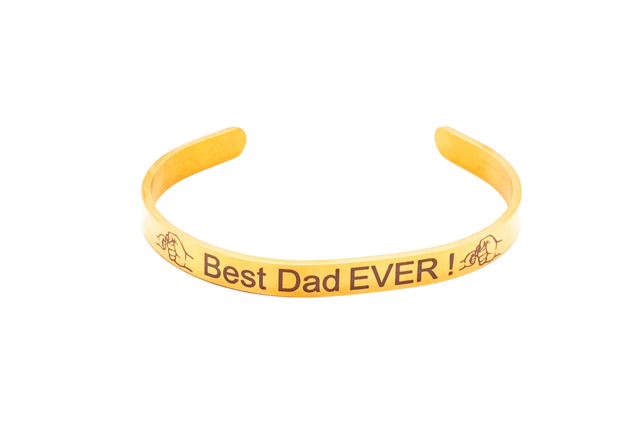 Bracelet, Bangle Stainless Steel Bar 1/4" Gold, Black, Silver