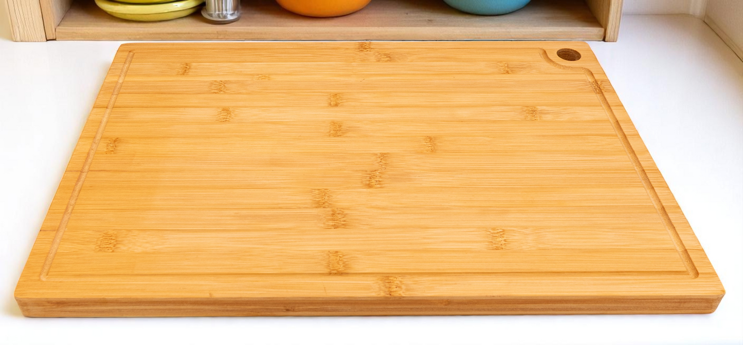 Cutting/Charcuterie Board Bamboo 12" x 18" x 3/4" Engravable Completely Customizable