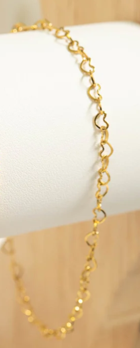 Anklet, Paperclip 18K PVD Stainless Steel Gold or Silver