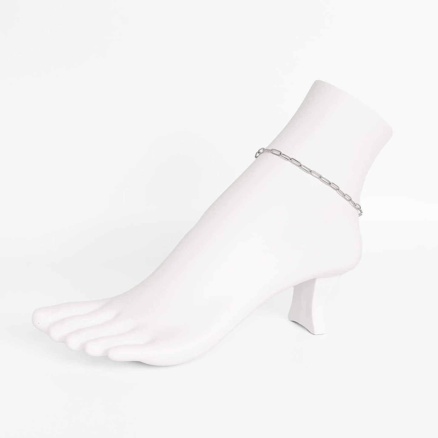 Anklet, Paperclip 18K PVD Stainless Steel Gold or Silver