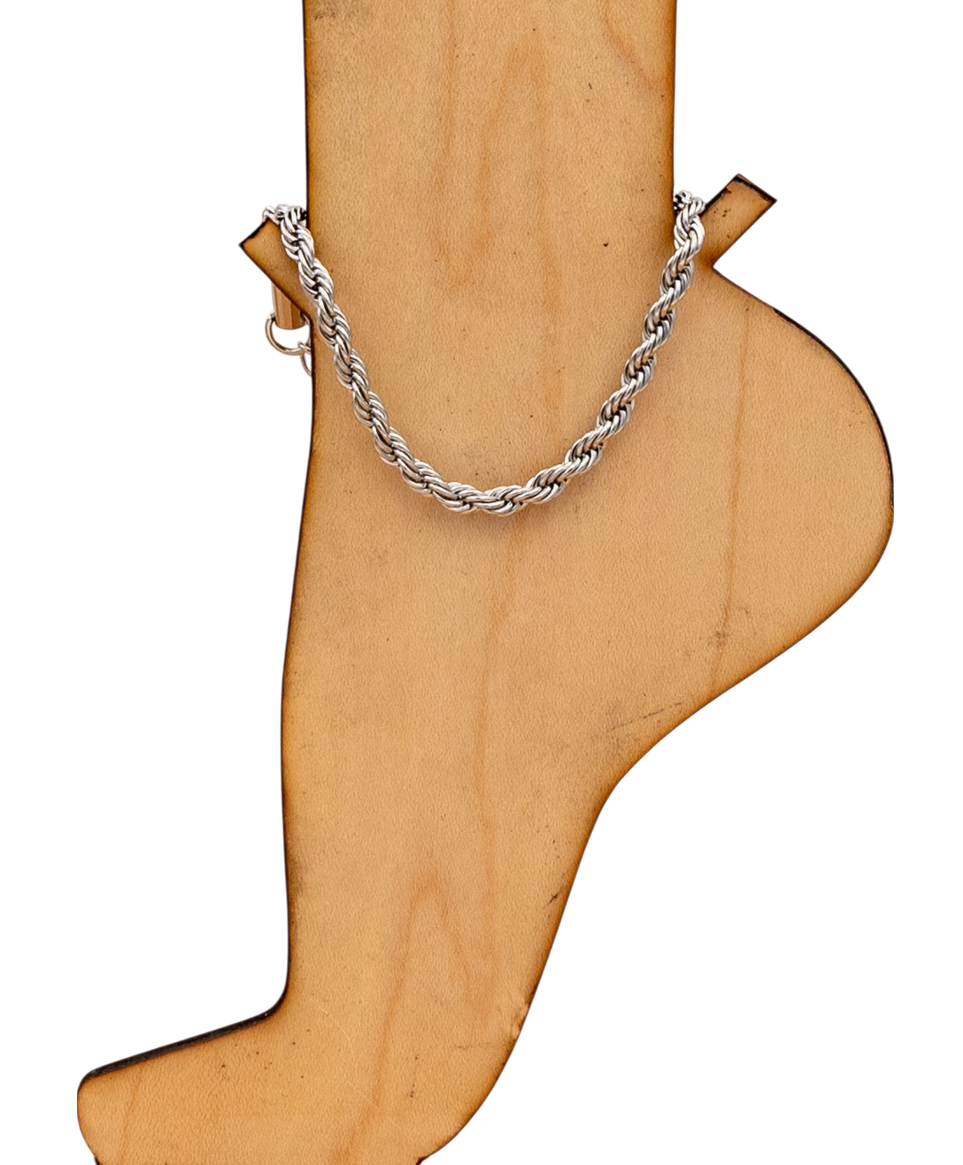 Anklet Rope Chain 18K PVD Stainless Steel Gold or Silver