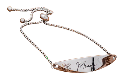 Bracelet, Bar Oblong Silver or Gold