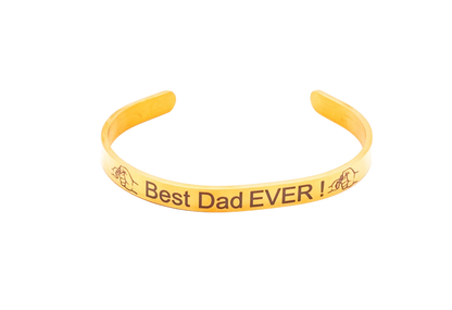 Bracelet, Bangle Stainless Steel Bar 1/4" Gold, Black, Silver