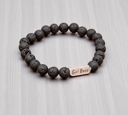 Bracelet Beaded Stone - Turquoise, Tiger Eye, Pink Aventurine, Black
