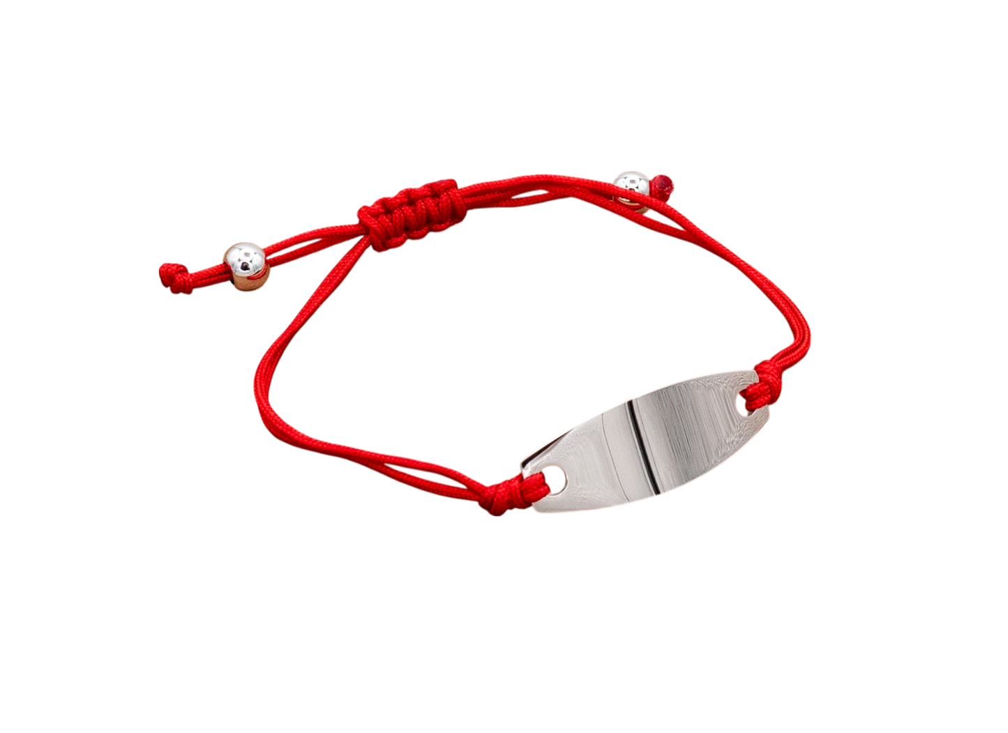 Bracelet Friendship Oval ID Engravable - Pink, Blue, Black, Purple, Lime, Red