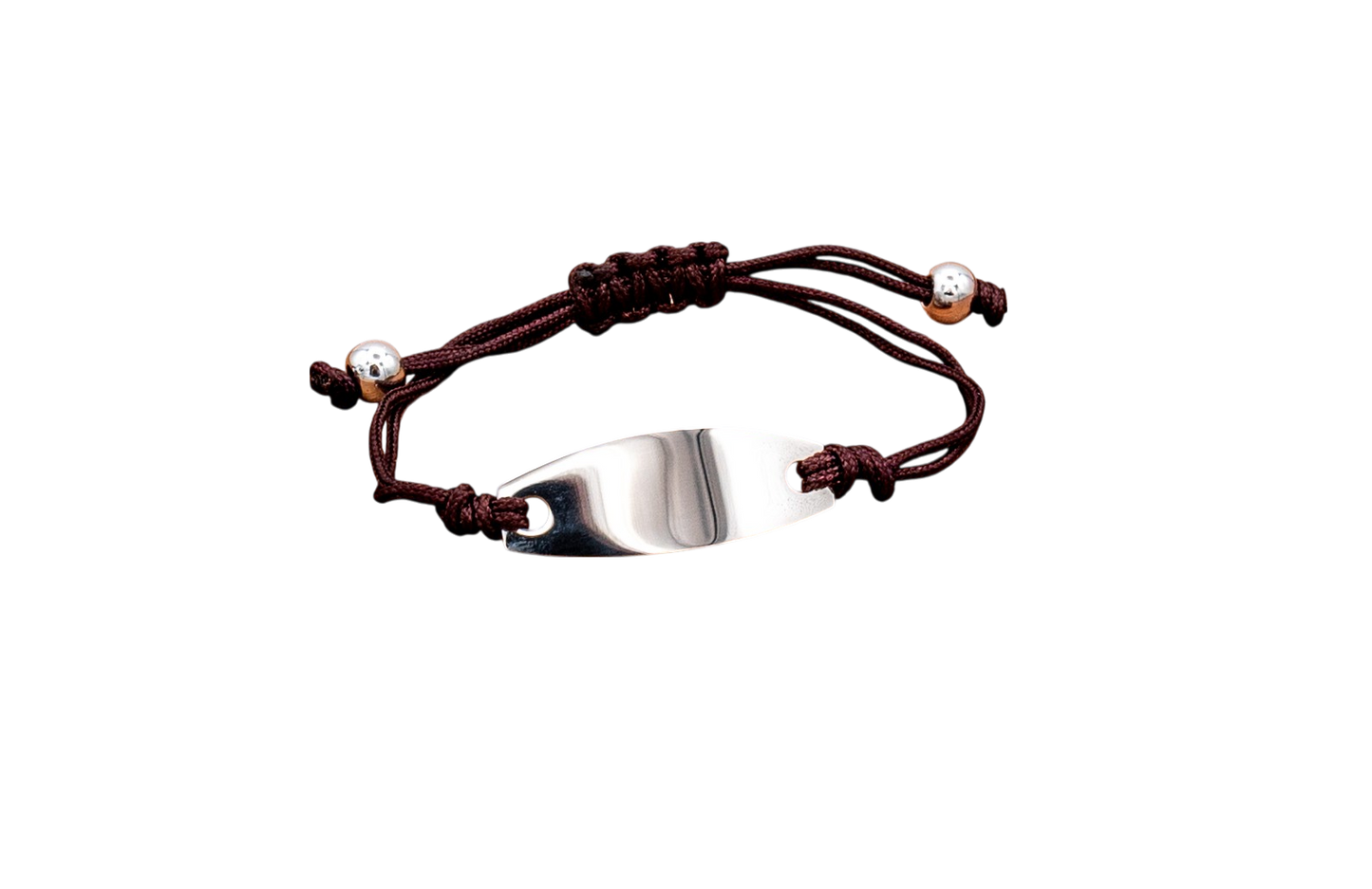 Bracelet Friendship Oval ID Engravable - Pink, Blue, Black, Purple, Lime, Red