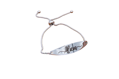 Bracelet, Bar Oblong Silver or Gold
