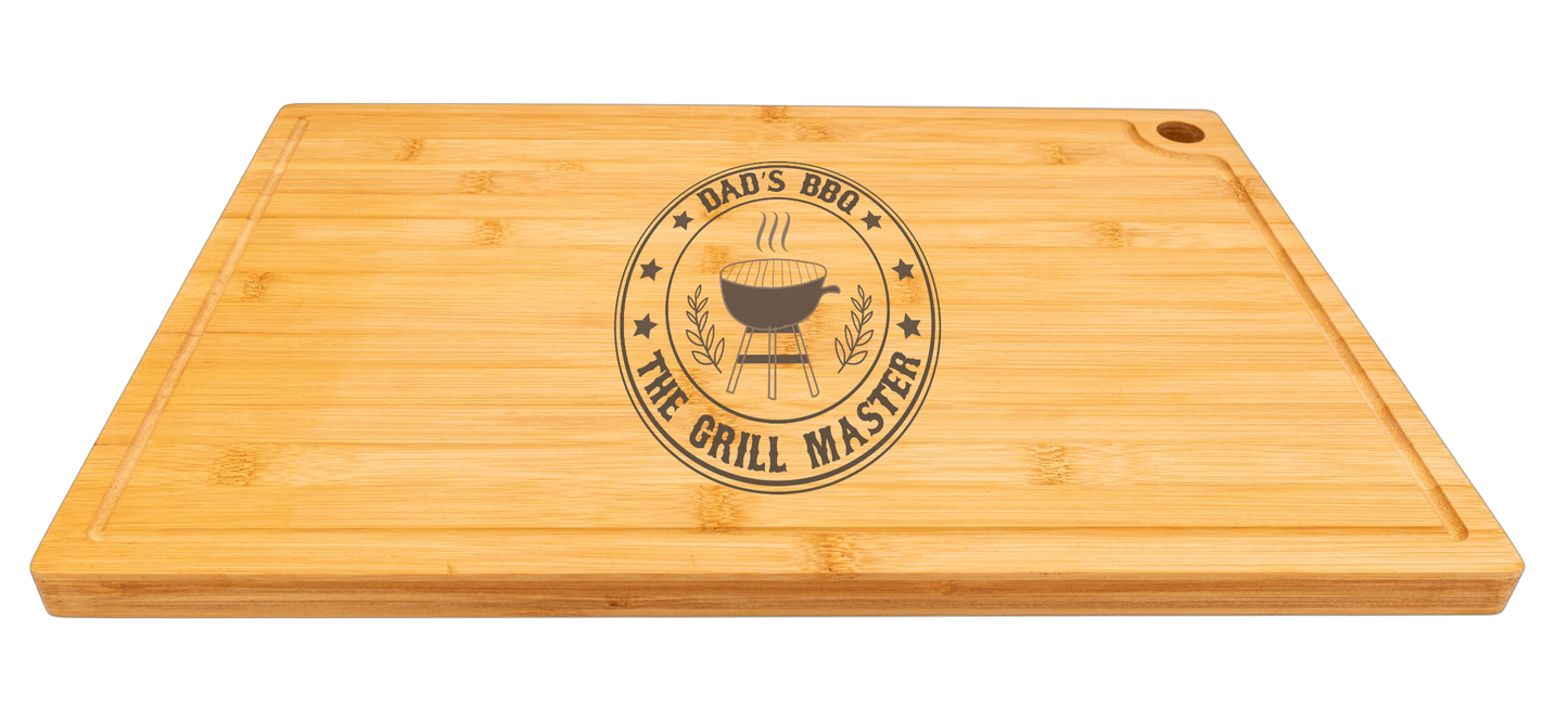 Cutting/Charcuterie Board Bamboo 12" x 18" x 3/4" Engravable Completely Customizable