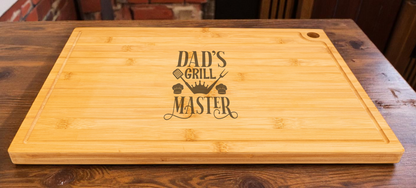 Cutting/Charcuterie Board Bamboo 12" x 18" x 3/4" Engravable Completely Customizable