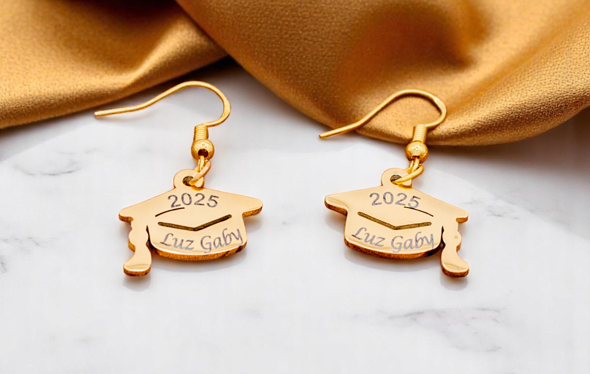 Earrings, Graduation Cap