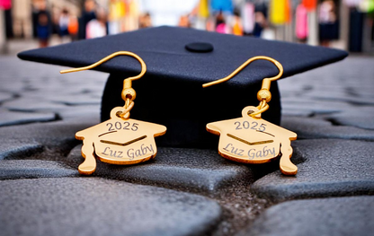 Earrings, Graduation Cap